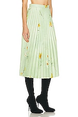 Balenciaga Printed Skirt in Green, view 2, click to view large image.