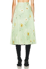 Balenciaga Printed Skirt in Green, view 3, click to view large image.