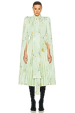 Balenciaga Printed Skirt in Green, view 4, click to view large image.