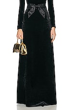 Balenciaga Maxi A-line Skirt in Black, view 1, click to view large image.