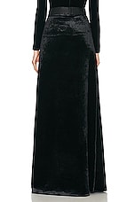 Balenciaga Maxi A-line Skirt in Black, view 3, click to view large image.