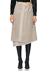 Balenciaga Towel Skirt in Beige, view 1, click to view large image.