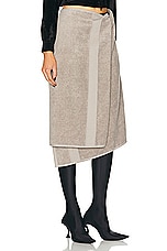 Balenciaga Towel Skirt in Beige, view 2, click to view large image.