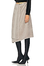 Balenciaga Towel Skirt in Beige, view 3, click to view large image.
