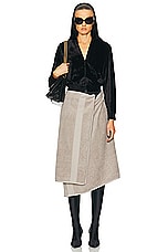 Balenciaga Towel Skirt in Beige, view 5, click to view large image.