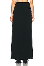 Balenciaga Slit Tailored Skirt in Black, view 4, click to view large image.