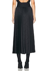 Balenciaga Pleated Skirt in Black, view 3, click to view large image.