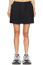Balenciaga Boxer Skirt in Black, view 1, click to view large image.