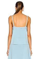 Balenciaga Slip Top in Sky Blue, view 3, click to view large image.