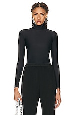 Balenciaga Knotted Top in Black, view 1, click to view large image.
