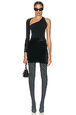 Balenciaga Asymmetric Top in Black, view 5, click to view large image.