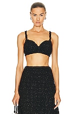 Balenciaga Bra Top in Black, view 1, click to view large image.
