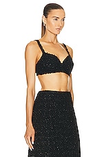 Balenciaga Bra Top in Black, view 2, click to view large image.