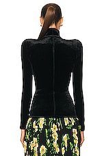Balenciaga Turtleneck Bodysuit in Black, view 3, click to view large image.