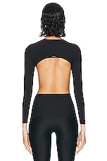 Balenciaga Cut Out Top in Black, view 3, click to view large image.