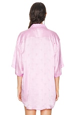 Balenciaga Short Sleeve Minimal Shirt in Pink, view 3, click to view large image.