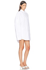 Balenciaga Outerwear Shirt in White, view 2, click to view large image.