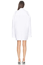 Balenciaga Outerwear Shirt in White, view 3, click to view large image.