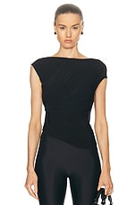 Balenciaga Twisted Top in Black, view 1, click to view large image.