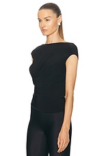 Balenciaga Twisted Top in Black, view 3, click to view large image.