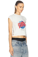 Balenciaga Planet Earth Shrunk T-shirt in Dirty White, view 2, click to view large image.