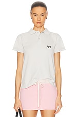 Balenciaga Short Sleeve Fitted Polo in Dirty White | FWRD