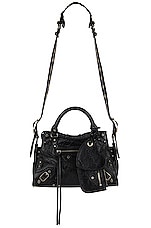 Balenciaga XS Neo Cagole Bag in Black, view 6, click to view large image.