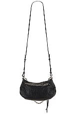 Balenciaga Mini Le Cagole Chain Bag in Black, view 3, click to view large image.