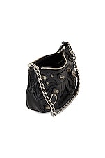 Balenciaga Mini Le Cagole Chain Bag in Black, view 5, click to view large image.