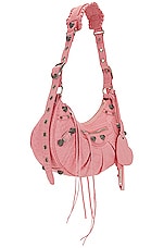 Balenciaga Small Le Cagole Shoulder Bag in Sweet Pink, view 4, click to view large image.