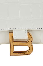 Balenciaga Hourglass Wallet on Chain Bag in Optic White, view 8, click to view large image.