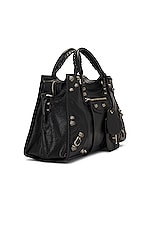 Balenciaga Neo Cagole City Bag in Black, view 4, click to view large image.