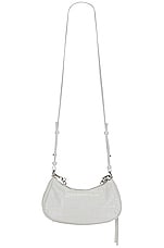 Balenciaga Mini Le Cagole Chain Bag in White, view 3, click to view large image.