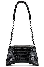 Balenciaga Downtown Chain Shoulder Bag in Black & Black, view 1, click to view large image.