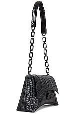 Balenciaga Downtown Chain Shoulder Bag in Black & Black, view 4, click to view large image.