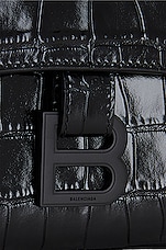 Balenciaga Downtown Chain Shoulder Bag in Black & Black, view 7, click to view large image.