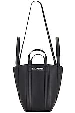 Balenciaga Everyday N/S Tote in Black & White, view 5, click to view large image.