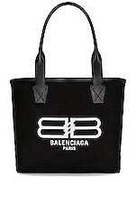 BALENCIAGA, Small Jumbo Canvas Tote Bag, WHITE, Women