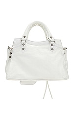 Balenciaga Extra Small Neo Cagole Bag in Optic White, view 3, click to view large image.