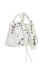 Balenciaga Extra Small Neo Cagole Bag in Optic White, view 4, click to view large image.