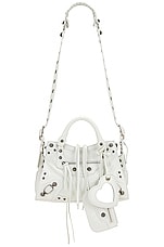 Balenciaga Extra Small Neo Cagole Bag in Optic White, view 6, click to view large image.