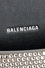 Balenciaga XS All Over Strass Hourglass Top Handle Bag in Grey & Crystal, view 7, click to view large image.