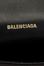Balenciaga Large Crush Chain Shoulder Bag in Black, view 8, click to view large image.