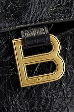 Balenciaga Large Crush Chain Shoulder Bag in Black, view 9, click to view large image.
