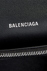 Balenciaga Medium Crush Chain Shoulder Bag in Black, view 8, click to view large image.