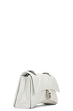 Balenciaga Small Crush Chain Shoulder Bag in Optic White, view 5, click to view large image.