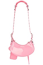 Balenciaga XS Le Cagole Faux Leather Shoulder Bag in Sweet Pink, view 2, click to view large image.