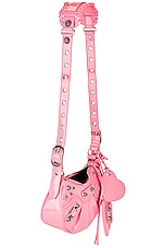 Balenciaga XS Le Cagole Faux Leather Shoulder Bag in Sweet Pink, view 4, click to view large image.