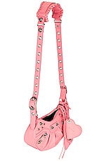 Balenciaga XS Le Cagole Shoulder Bag in Sweet Pink, view 5, click to view large image.
