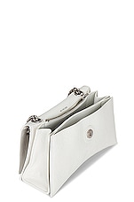 Balenciaga Small Crush Chain Bag in Optic White, view 5, click to view large image.